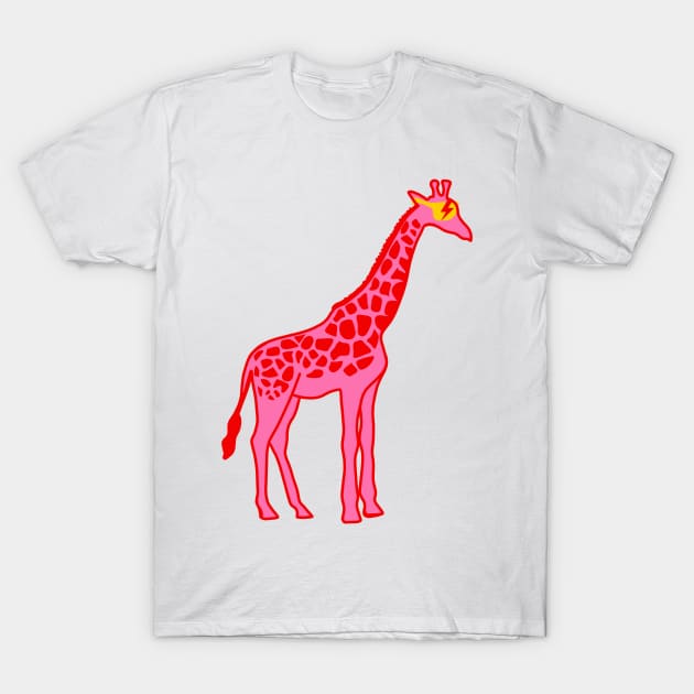 preppy pink giraffe T-Shirt by gdm123